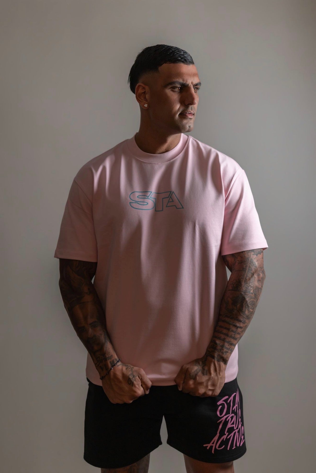 STA OVERSIZED TEE IN PINK