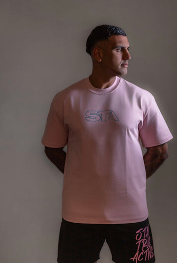 STA OVERSIZED TEE IN PINK