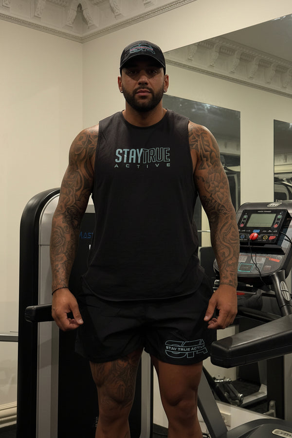 STA BLACK DRIFIT SHORTS