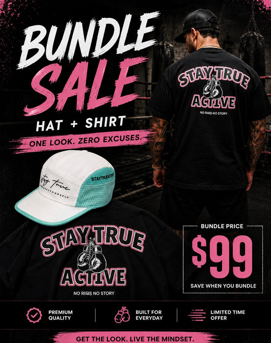 STAYTRUE ACTIVE Signature Bundle – Tee + Performance Hat